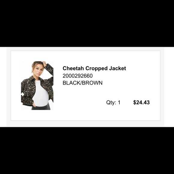 Leopard Print Cropped Blazer - Picture 7 of 7